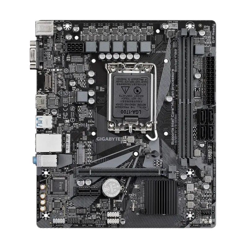 Материнская плата Gigabyte H610M H V3 DDR4 LGA1700 Micro-ATX