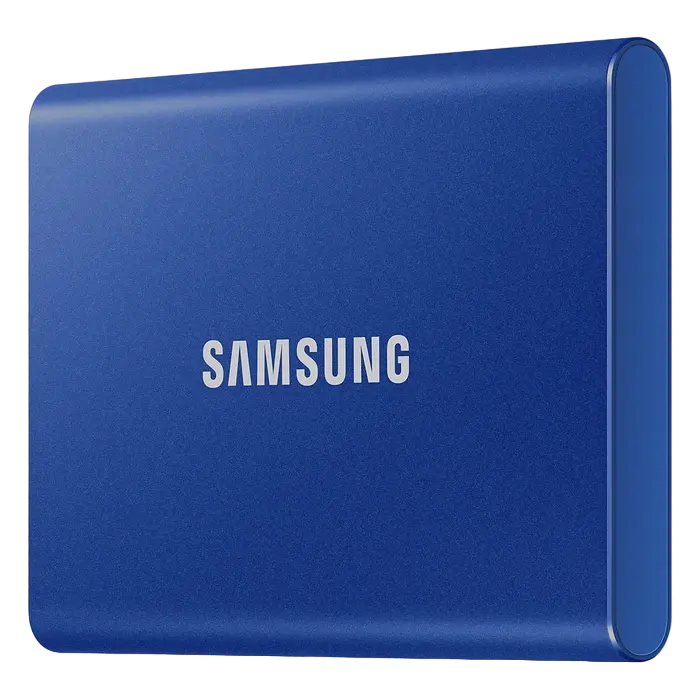 Внешний портативный SSD накопитель Samsung T7 1 ТБ Синий