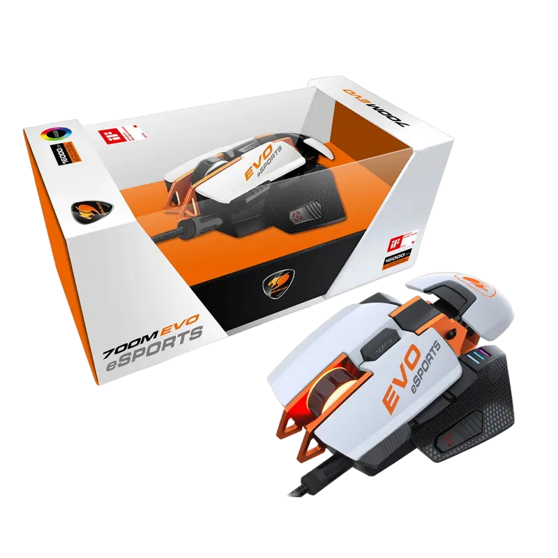 Игровая мышь Cougar 700M EVO esports Проводное Белый/Чёрный