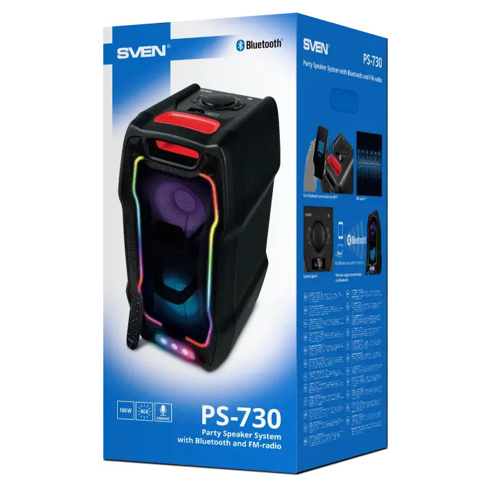 Беспроводные колонки для дома SVEN PS-730 Чёрный