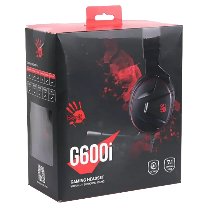 Наушники Bloody G600i Чёрный
