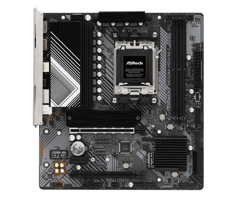 Материнская плата ASRock B650M-HDV/M.2 AM5 Micro-ATX