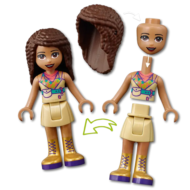 Конструктор LEGO Tiger Hot Air Balloon Jungle Rescue Разноцветный