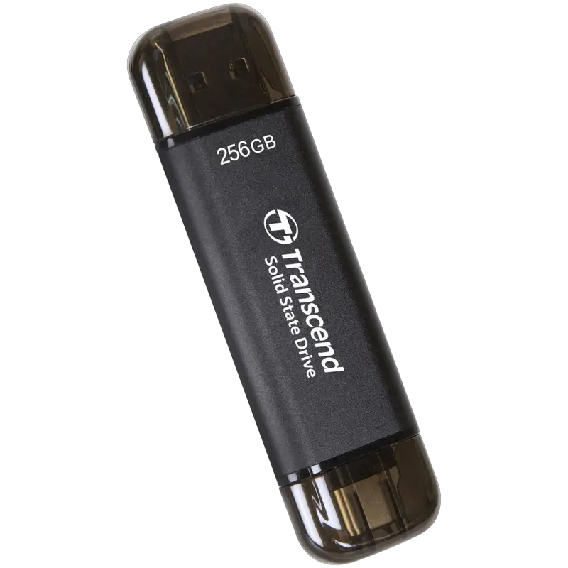 Внешний портативный SSD накопитель Transcend ESD310C 256 Гб Чёрный