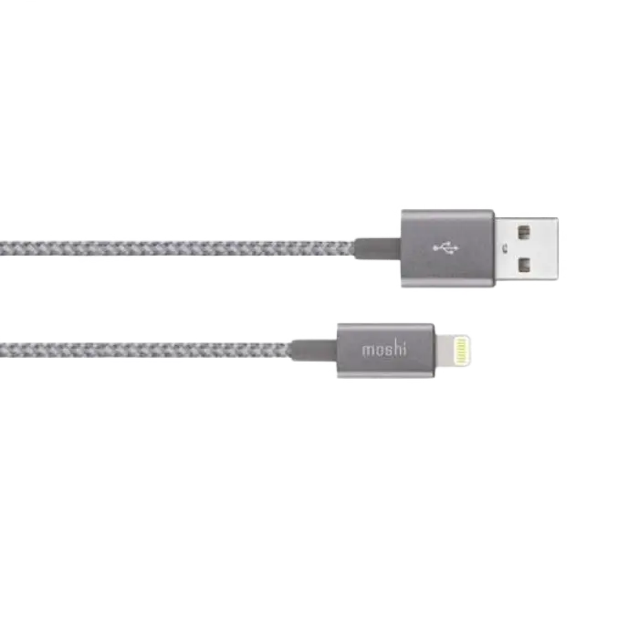 Cablu încărcare și sincronizare Moshi iPhone Lighting USB Cable Gri