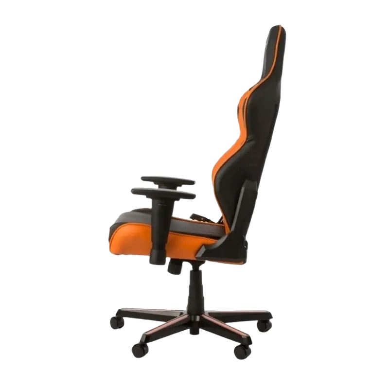Scaun Gaming DXRacer Racing GC-R0-NO PU Piele Negru/Portocaliu