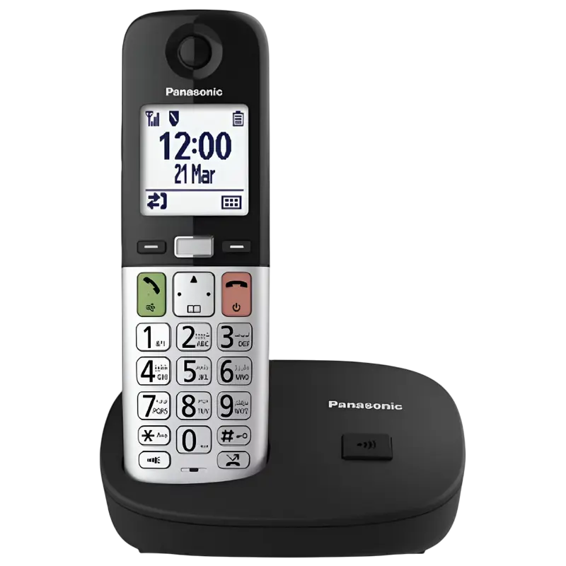 Радиотелефон Panasonic KX-TGU410UCB Чёрный | Серебристый