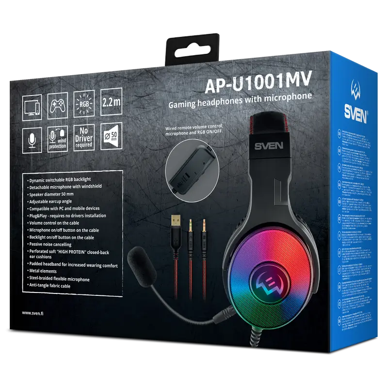 Căști SVEN AP-U1001MV Negru