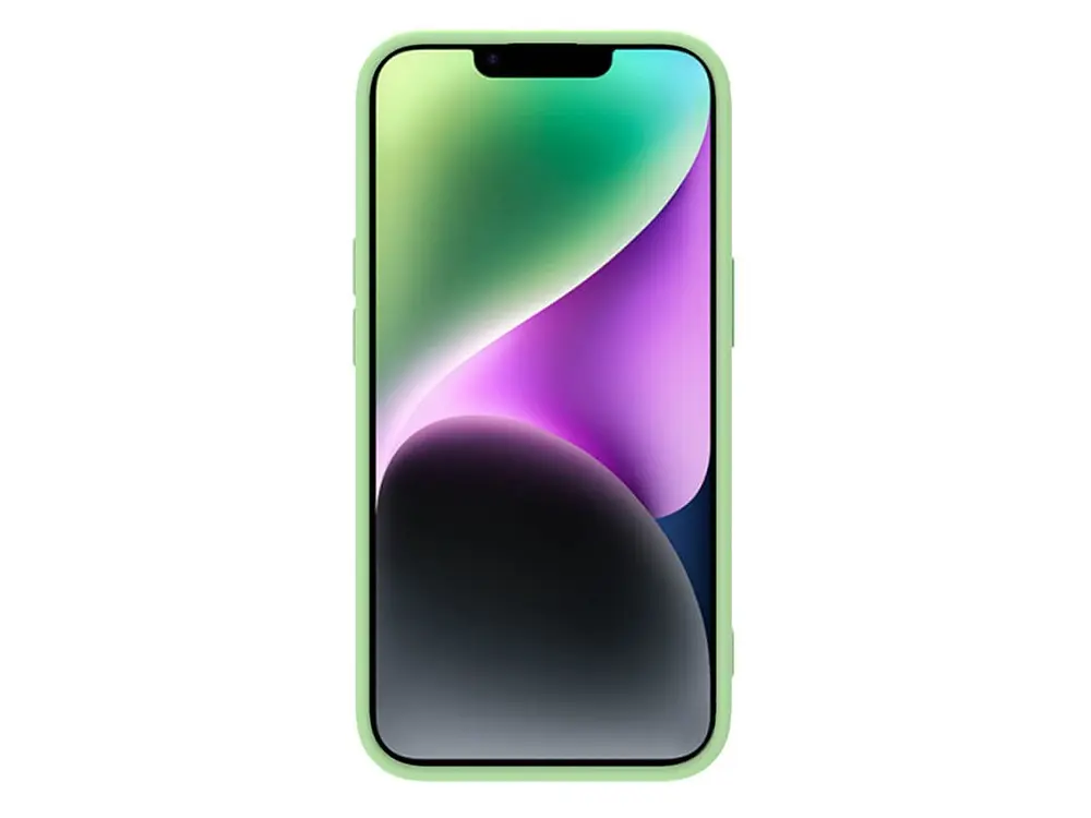 Husă Nillkin Apple iPhone 14 CamShield Silky Silicone Camshield Verde