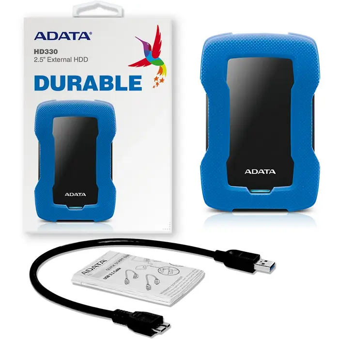 Внешний портативный жесткий диск ADATA HD330 2 ТБ Синий