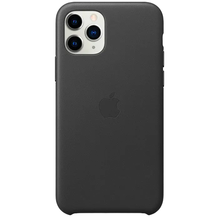Чехол Apple iPhone 11 Pro Leather Case Кожаный чехол Чёрный