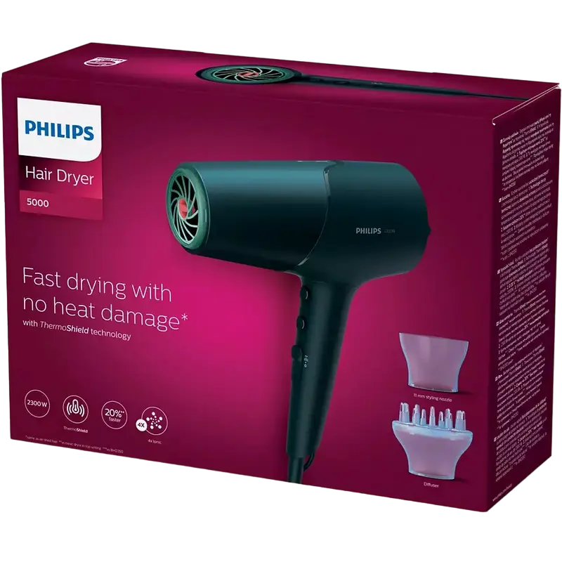 Фен Philips 5000 Series Чёрный