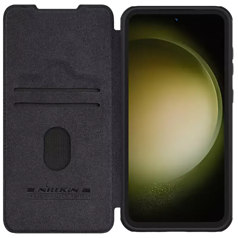 Чехол книжка Nillkin Samsung Galaxy S23 FE Qin Pro Qin Pro Чёрный