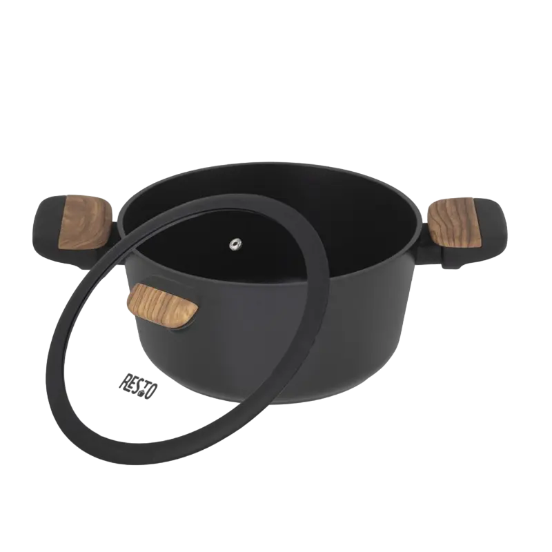 Кастрюля RESTO Mon MON Чёрный, Коричневый