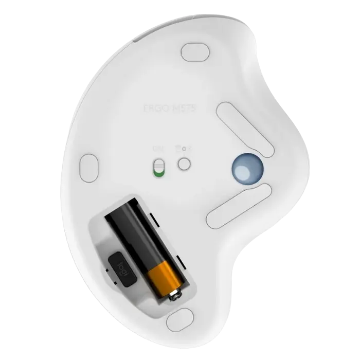 Беcпроводная мышь Logitech M575 Беспроводное Белый