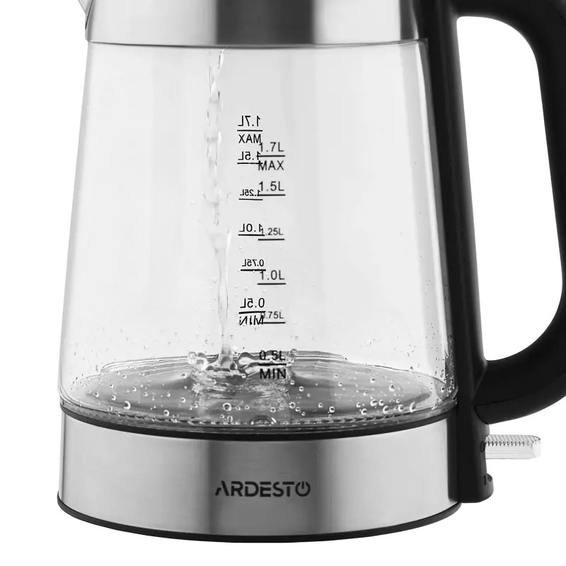 Электрочайник Ardesto EKL-F200 Нержавеющая Сталь | Черный