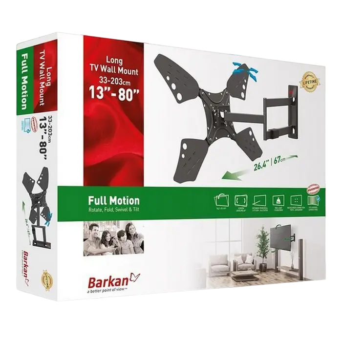 Кронштейн для телевизора BARKAN 3400L.B Черный