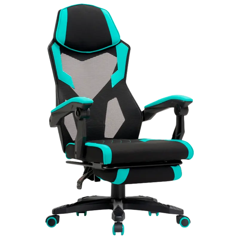 Игровое кресло Lumi CH09-12 Ткань Черный | Синий