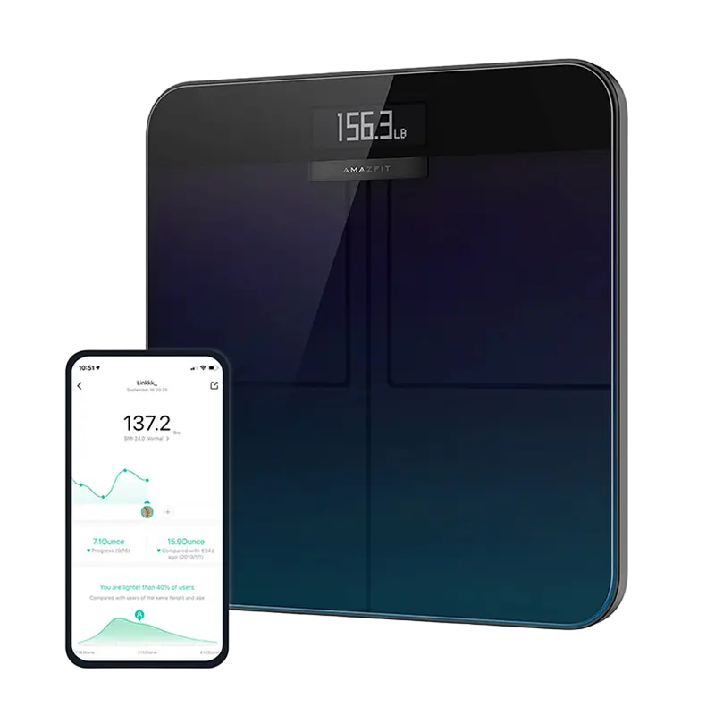 Электронные напольные весы Amazfit Smart Scale Черный