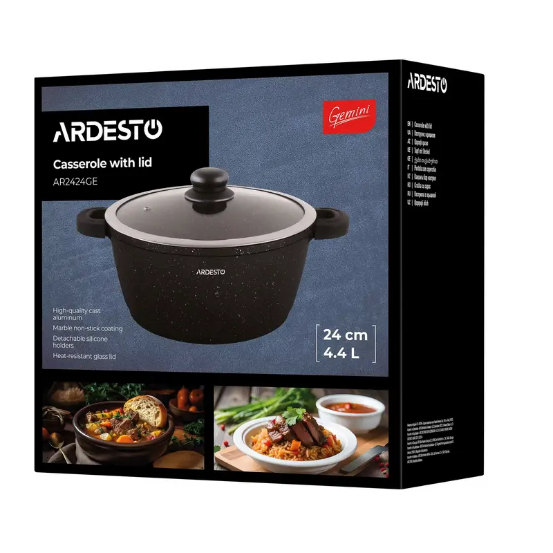 Кастрюля Ardesto Anzio Anzio Чёрный