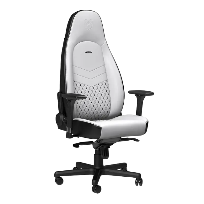 Игровое кресло Noblechairs Icon Искусственная кожа Белый/Чёрный