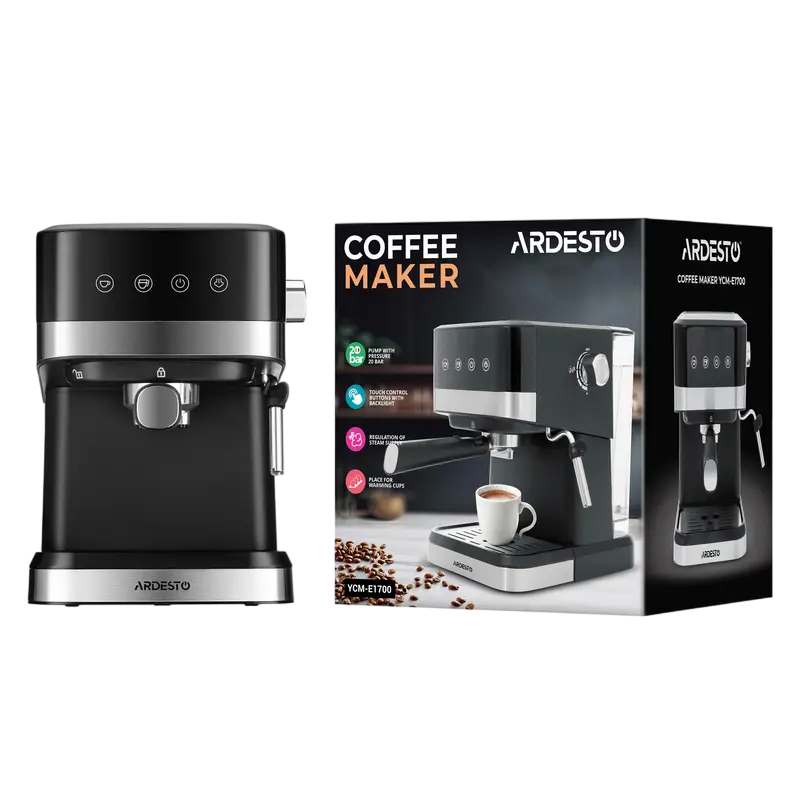 Кофеварка рожковая Ardesto YCM-E1700 Черный