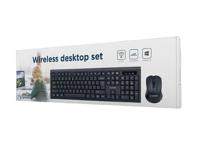 Клавиатура и мышь Gembird KBS-WM-03-RU Мембрана Черный