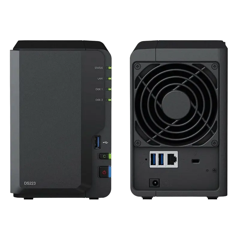 Сетевое хранилище SYNOLOGY DS223 Черный