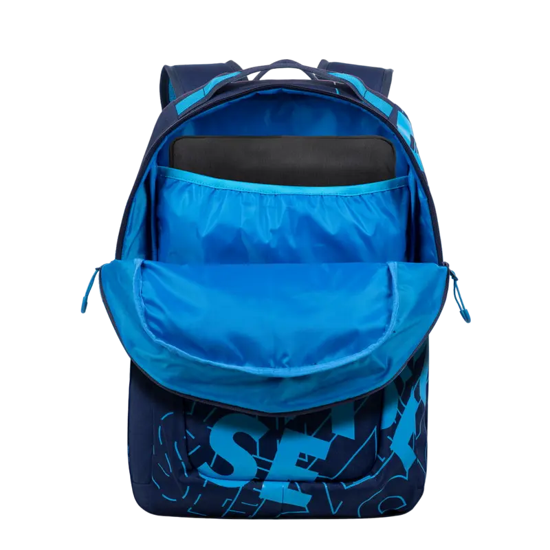 Rucsac zilnic Rivacase Heide Albastru închis/Albastru deschis