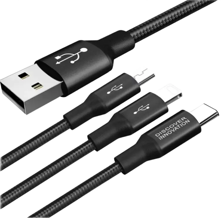 Кабель для зарядки и синхронизации Nillkin Swift Micro-USB/Type-C/Lightning Черный