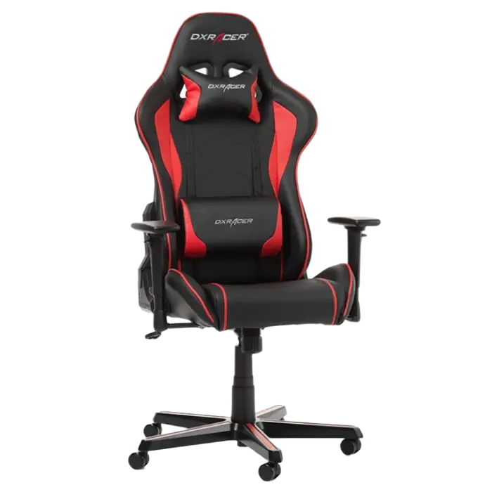Scaun Gaming DXRacer Formula GC-F08-NR PU Piele Negru/Rosu