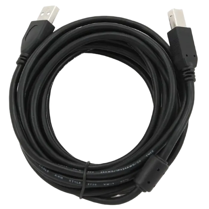 Cablu de comunicație Cablexpert CCF-USB2-AMBM-15 Negru