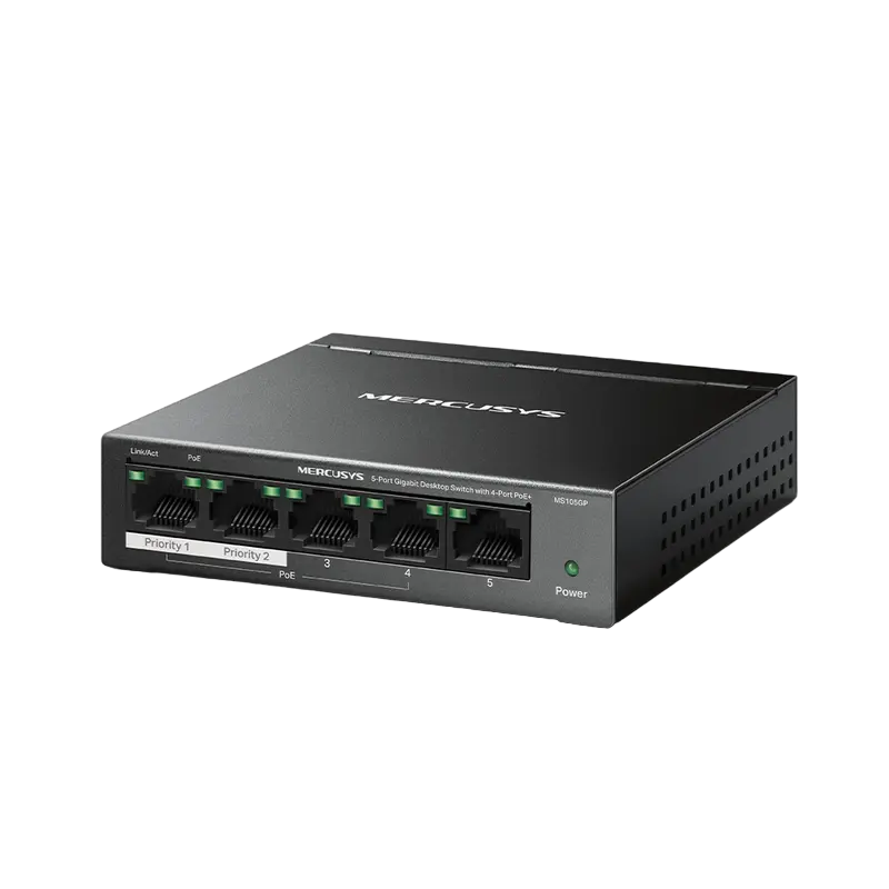 PoE коммутатор MERCUSYS MS105GP Черный