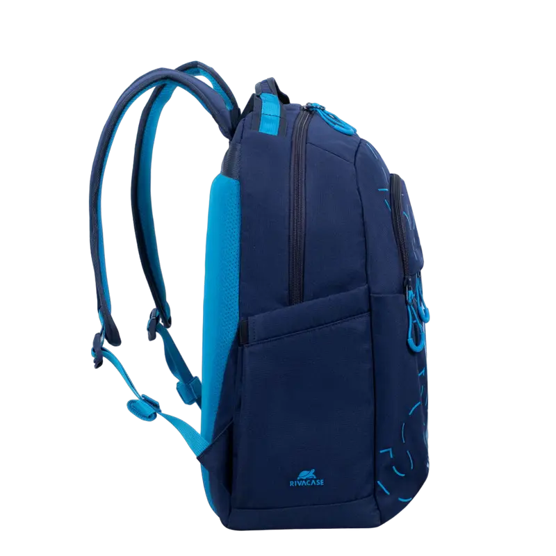 Rucsac zilnic Rivacase Heide Albastru închis/Albastru deschis