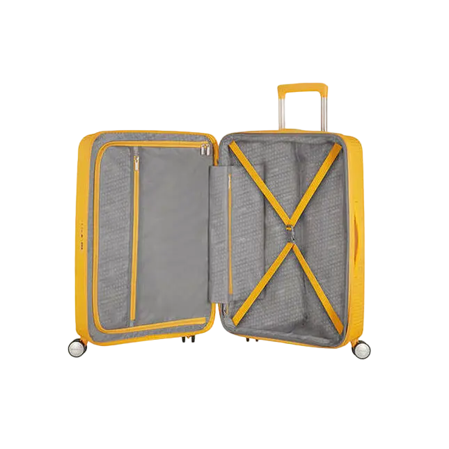 Чемодан для багажа American Tourister Soundbox Золотисто-жёлтый