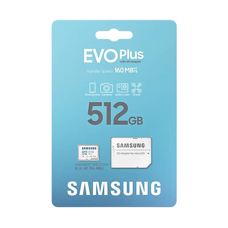Карта памяти Samsung EVO Plus MicroSD 512ГБ
