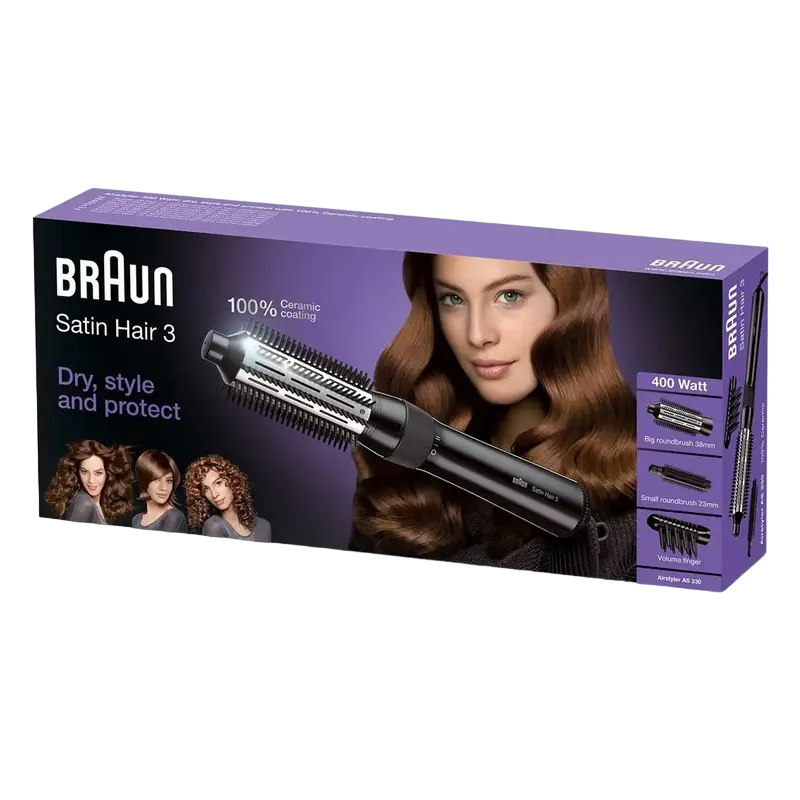 Фен-щётка Braun Satin Hair 3 Чёрный
