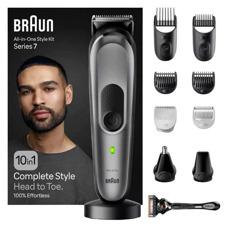Мужской Триммер Braun MGK7420 Серый