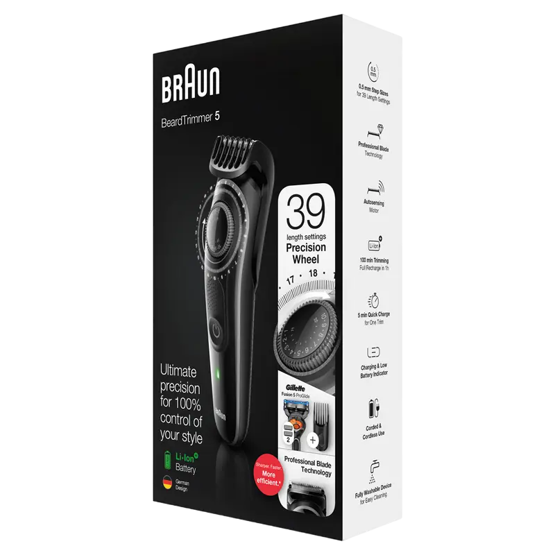 Мужской Триммер Braun BT5242 Чёрный