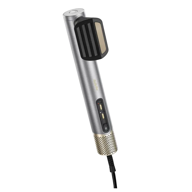 Uscător de păr-perie BaByliss Air Wand Argintiu