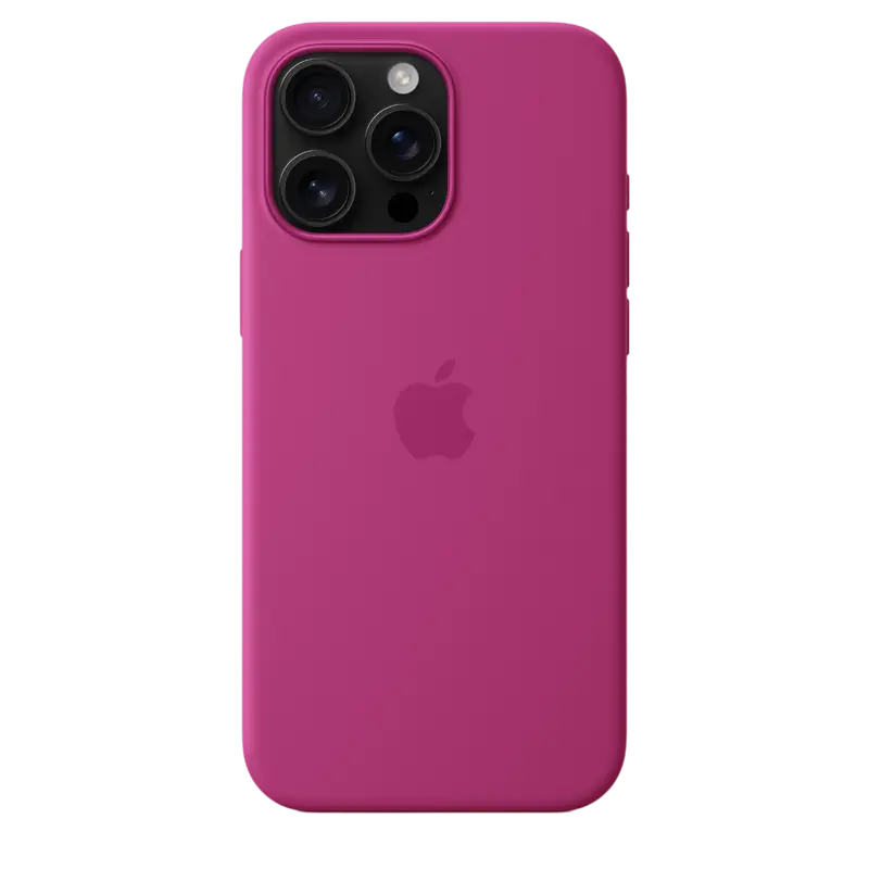 Чехол Apple iPhone 16 Pro Max Silicone Case MagSafe A3313 Silicone Case with MagSafe Фуксия