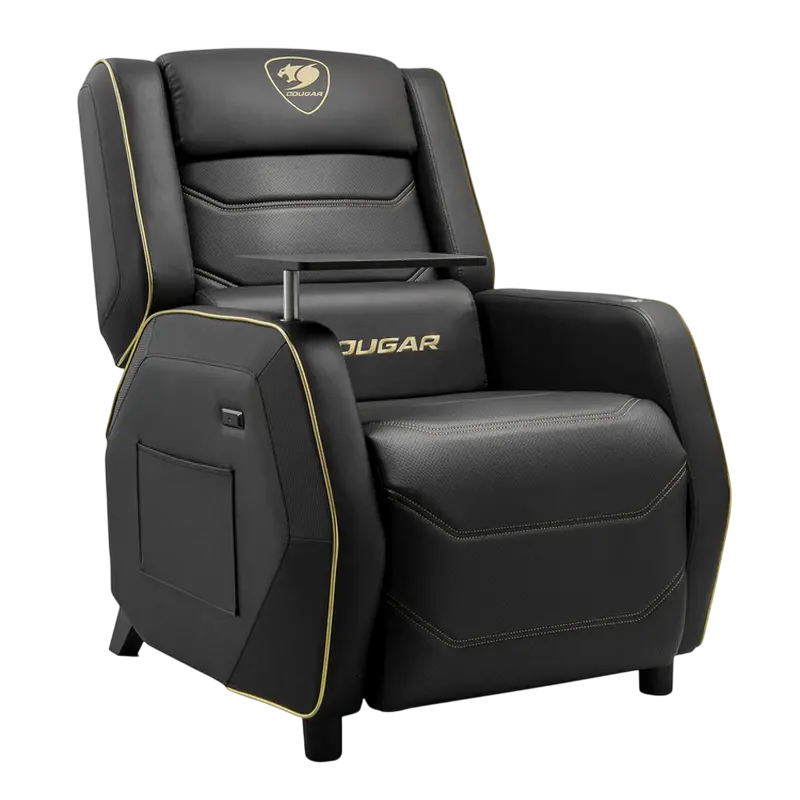 Игровое кресло Cougar Ranger Pro Royal ПВХ Кожа Черный | Золотистый