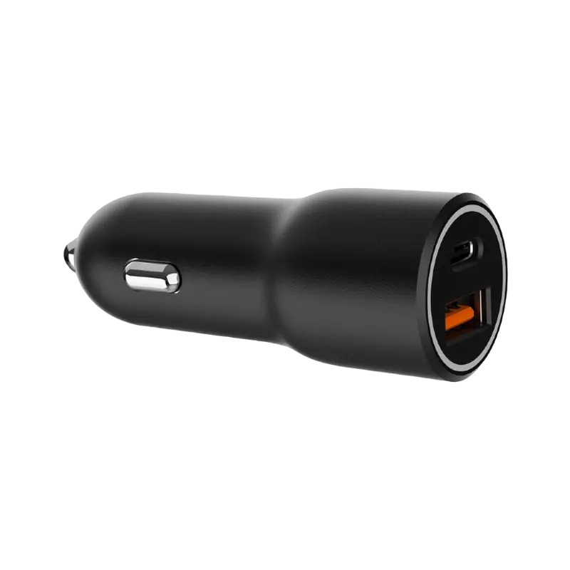 Incărcător auto Gembird TA-UC-AC2PDQC38-CAR-01 Negru