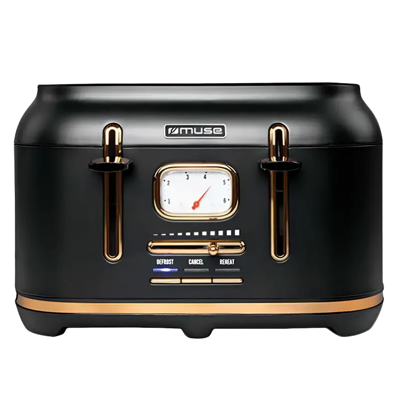Тостер MUSE MS-131 BC Черный | Золотистый