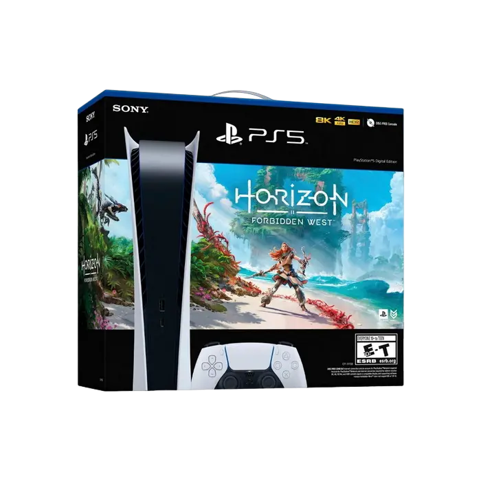 Игровая консоль SONY PlayStation 5 Digital Edition + Horizon Forbidden West Белый