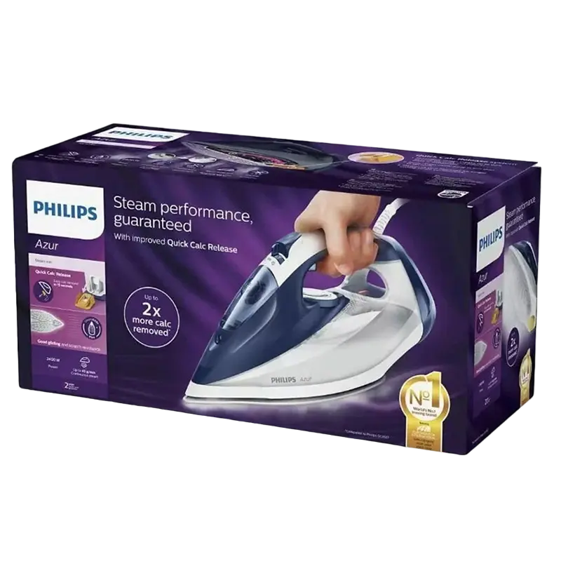 Fier de călcat Philips Azur Albastru | Alb