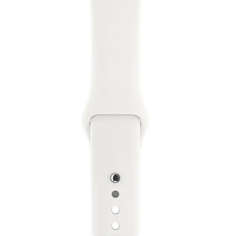 Умные часы Apple Watch Series 3 Серебристый Алюминиевый корпус с Белым спортивным ремешком