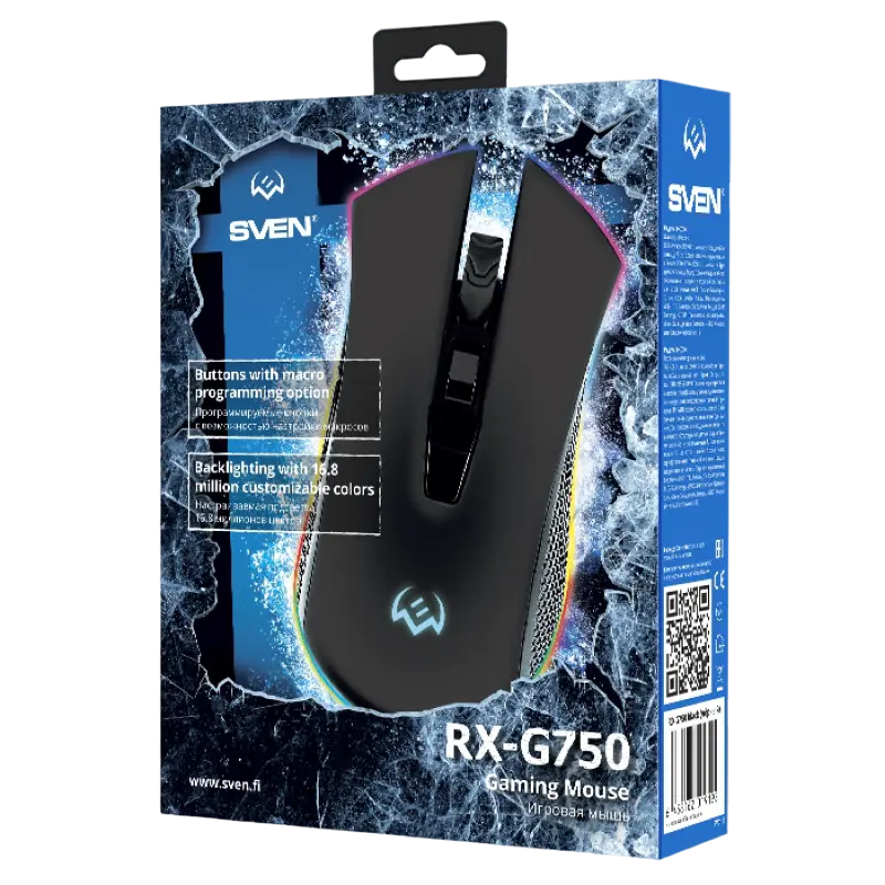 Игровая мышь SVEN RX-G750 Проводное Чёрный