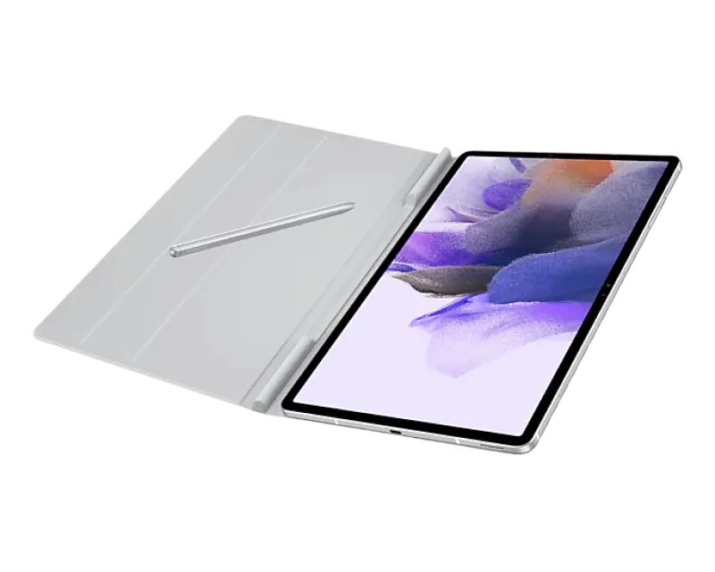 Чехол для планшета Samsung Galaxy Tab S7+ / S7 FE Book Cover 12.4" Светло-серый