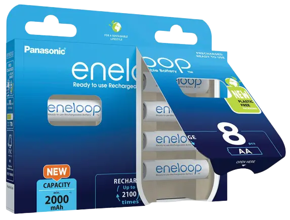 Baterii Panasonic Eneloop BK-3MCDE/8BE AA